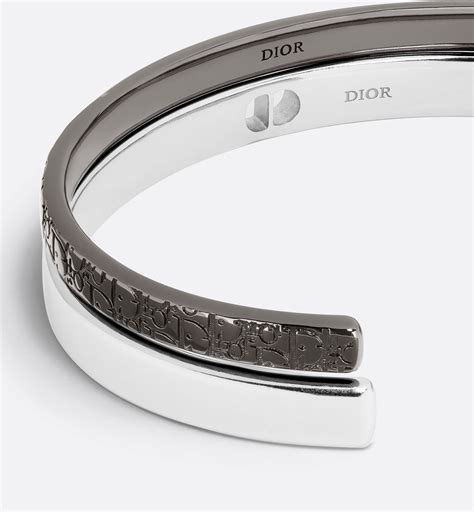 dior bangle set men's|Dior Oblique Bangle Set Silver.